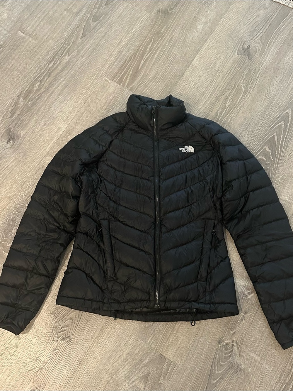 The North Face black puffer jacket womens size small